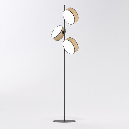 Lampa podłogowa Drumz - rattan, 160cm | Emibig