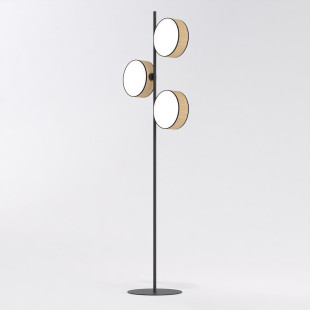 Lampa podłogowa Drumz - rattan, 160cm | Emibig