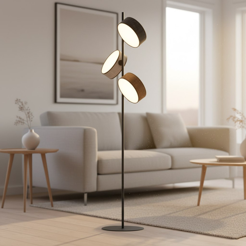 Lampa podłogowa Drumz | 3 punkty, 160cm | Emibig