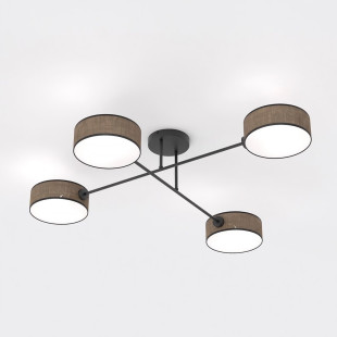 Lampa sufitowa Emibig Maga | 4 punkty, brązowa | Sklep mebli
