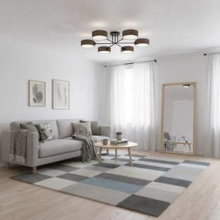 Lampa sufitowa Maga | 6 punktów, brązowa | Emibig