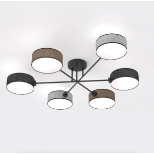 Lampa sufitowa Maga - 6 punktów, multikolor | Emibig