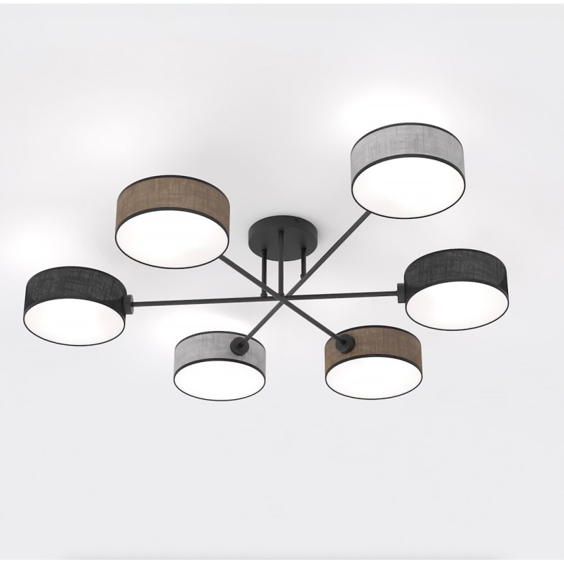 Lampa sufitowa Maga - 6 punktów, multikolor | Emibig