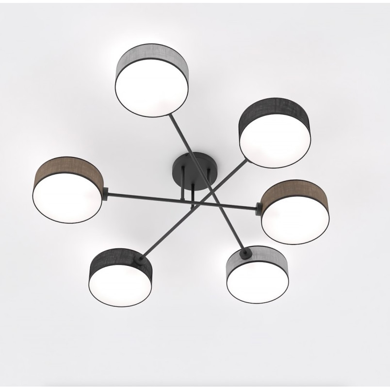 Lampa sufitowa Maga - 6 punktów, multikolor | Emibig