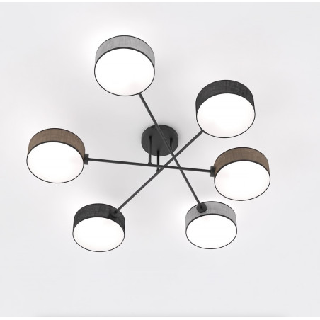 Lampa sufitowa Maga - 6 punktów, multikolor | Emibig
