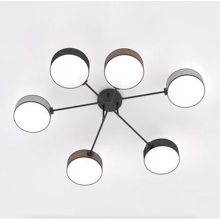 Lampa sufitowa Maga - 6 punktów, multikolor | Emibig