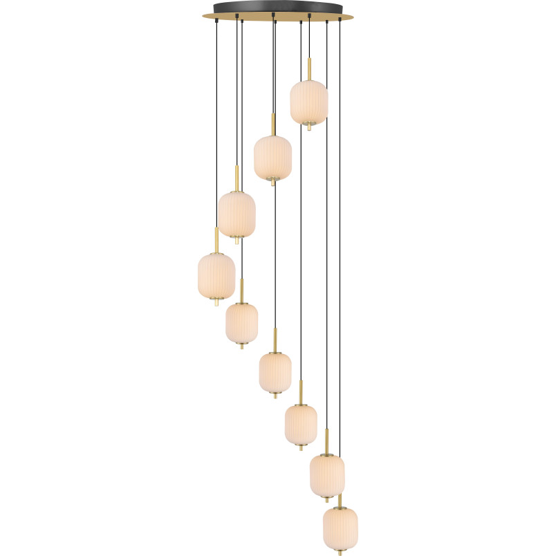 Lampa wisząca ZumaLine Akari | Szklana, 9 punktów, LED, 69cm