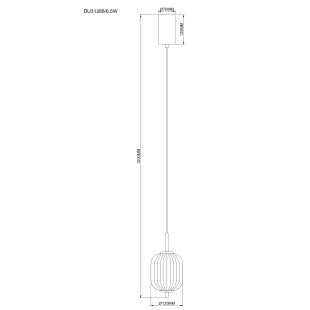 Lampa wisząca Akari ZumaLine | Szkło, LED, Ściemniacz