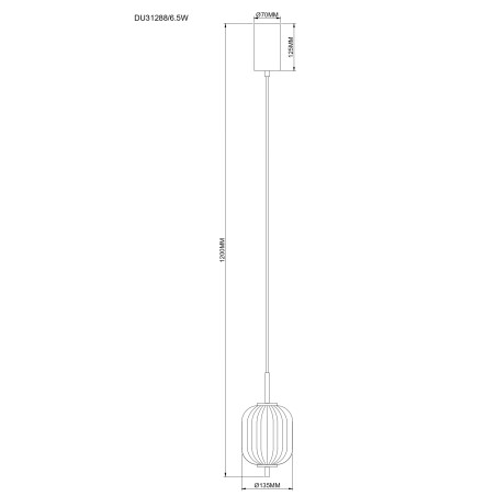 Lampa wisząca Akari ZumaLine | Szkło, LED, Ściemniacz