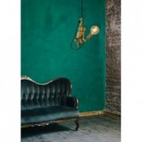 Lampa wisząca Chimp mosiężna Lucide | Art Deco, E27