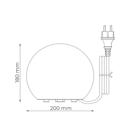 Lampa ogrodowa ZumaLine Ball 20cm - Dekoracyjna kula