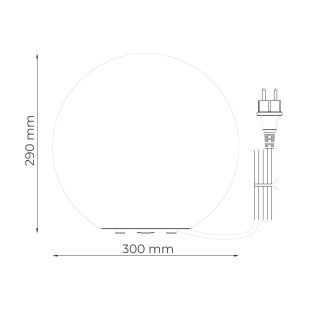 Lampa ogrodowa ZumaLine Ball 30cm - Dekoracyjna kula