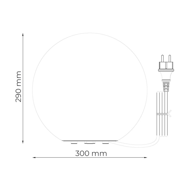 Lampa ogrodowa ZumaLine Ball 30cm - Dekoracyjna kula