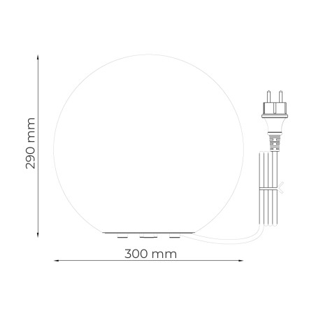 Lampa ogrodowa ZumaLine Ball 30cm - Dekoracyjna kula