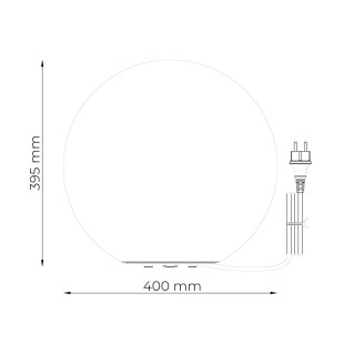 Lampa ogrodowa ZumaLine Ball - Dekoracyjna kula, 40cm
