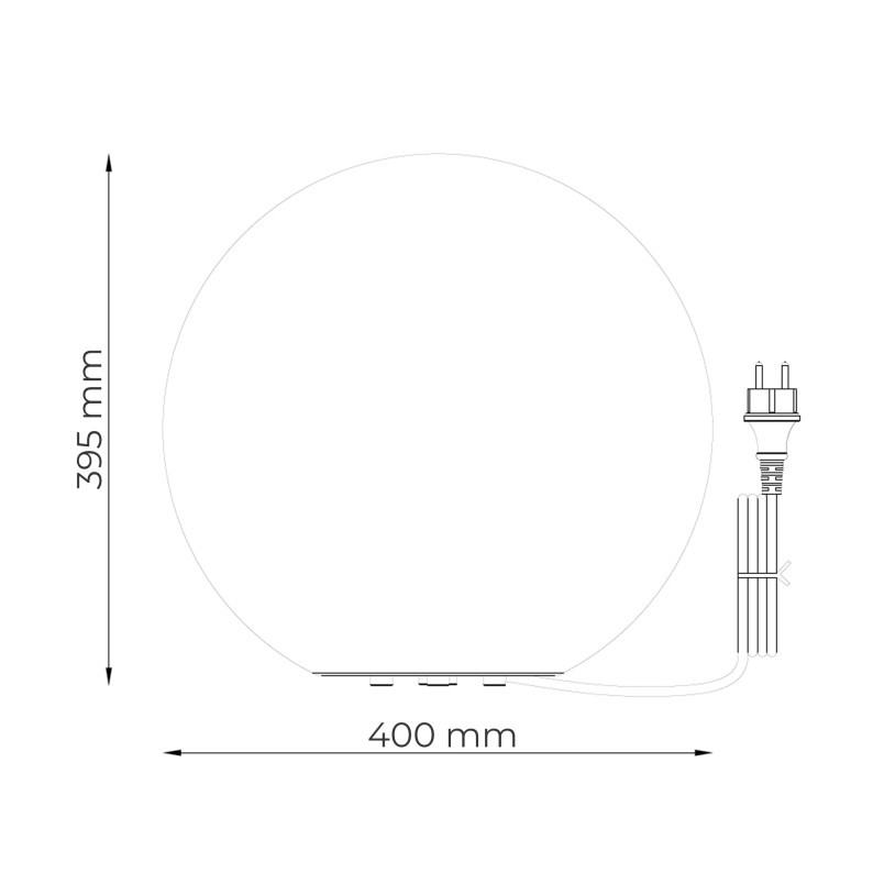 Lampa ogrodowa ZumaLine Ball - Dekoracyjna kula, 40cm