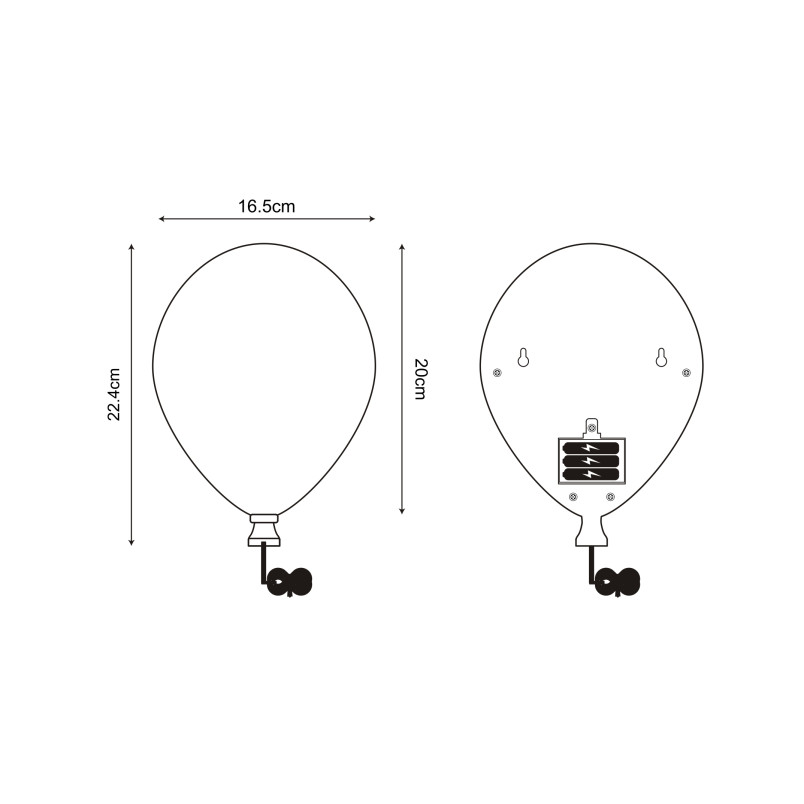 Kinkiet Balloon niebieski ZumaLine - Oświetlenie dla dzieci