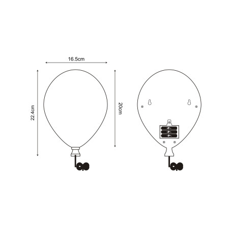 Kinkiet Balloon niebieski ZumaLine - Oświetlenie dla dzieci