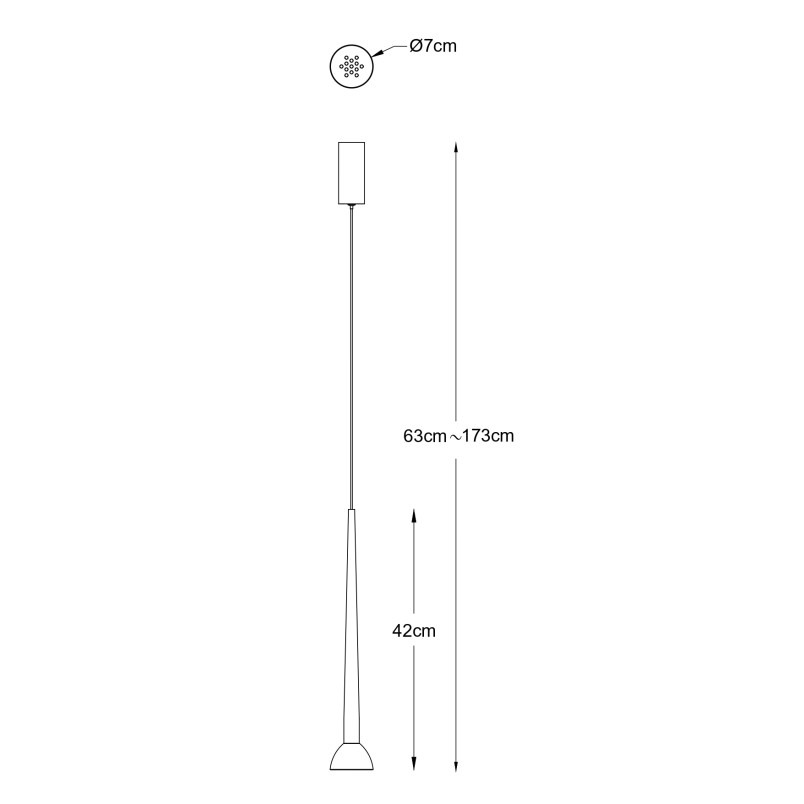 Lampa wisząca Boston ZumaLine | Minimalistyczny design