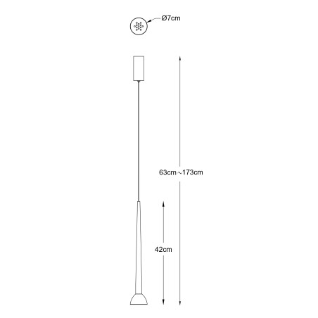 Lampa wisząca Boston ZumaLine | Minimalistyczny design