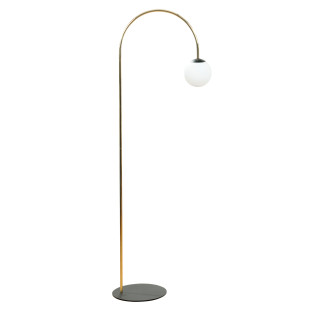 Lampa podłogowa Bow ZumaLine | Elegancki design, złoto i szkło
