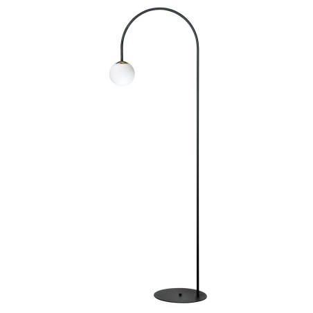 Lampa podłogowa łukowa Bow - ZumaLine | Czarna, szklana