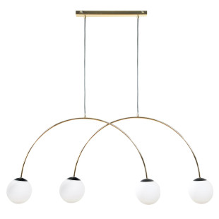 Lampa wisząca Bow ZumaLine | 4 kule, złota
