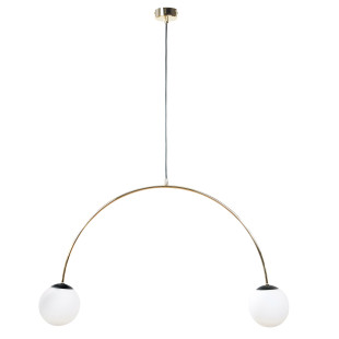 Lampa wisząca Bow ZumaLine | Złota, szklane kule