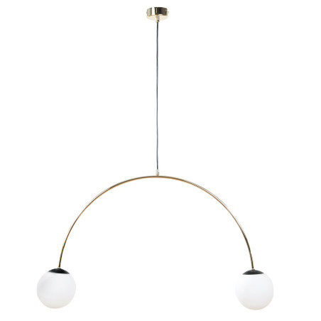 Lampa wisząca Bow ZumaLine | Złota, szklane kule