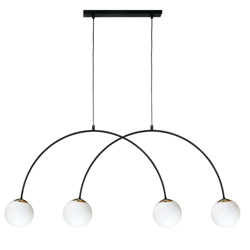 Lampa wisząca Bow ZumaLine: nowoczesny design, 4 kule