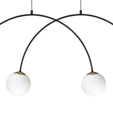 Lampa wisząca Bow ZumaLine: nowoczesny design, 4 kule