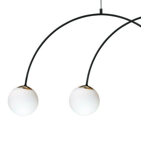 Lampa wisząca Bow ZumaLine: nowoczesny design, 4 kule
