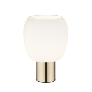 Lampa stołowa szklana ZumaLine Calvo | Glamour, złoto-czarny