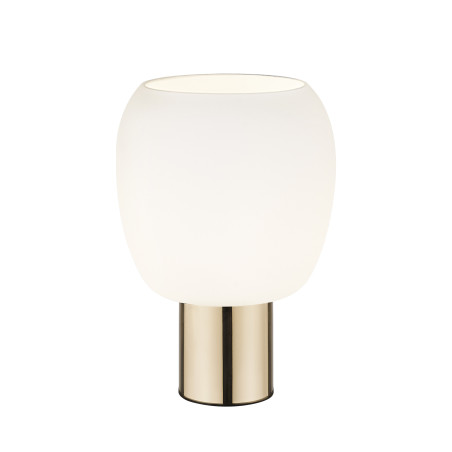 Lampa stołowa szklana ZumaLine Calvo | Glamour, złoto-czarny