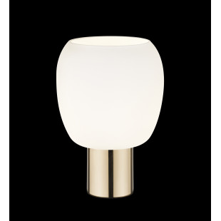 Lampa stołowa szklana ZumaLine Calvo | Glamour, złoto-czarny