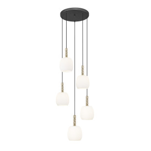 Lampa wisząca ZumaLine Calvo | 5 punktów, szkło, glamour