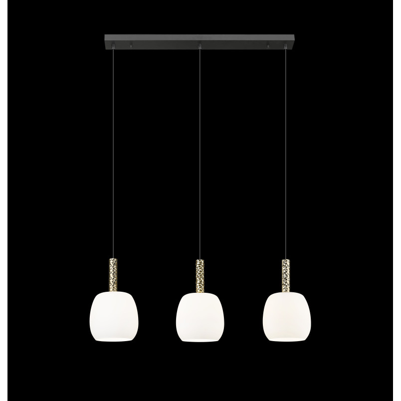 Lampa wisząca ZumaLine Calvo | Szkło, Glamour, 76cm