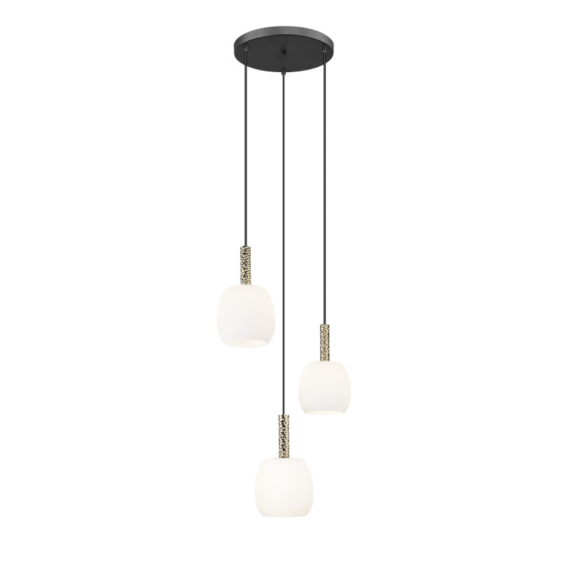 Lampa wisząca Calvo ZumaLine | Szkło, 3 punkty, Glamour