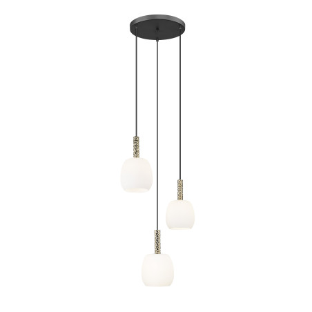 Lampa wisząca Calvo ZumaLine | Szkło, 3 punkty, Glamour
