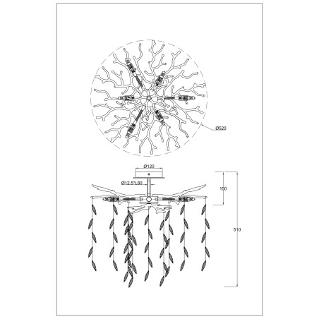 Plafon Cindy ZumaLine: Elegancja kryształów w stylu glamour