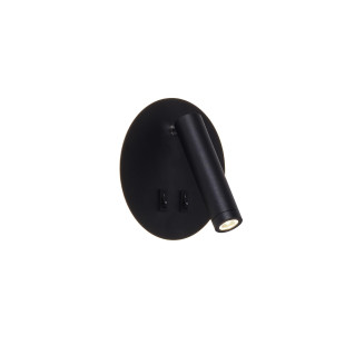 Kinkiet Circa LED czarny ZumaLine - Minimalistyczny design
