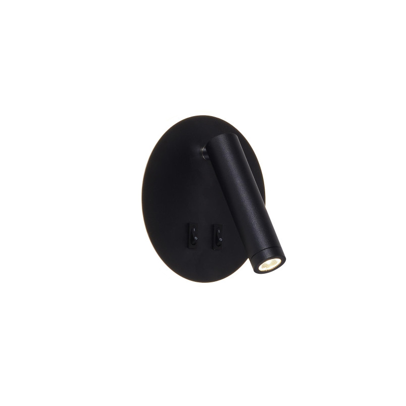 Kinkiet Circa LED czarny ZumaLine - Minimalistyczny design