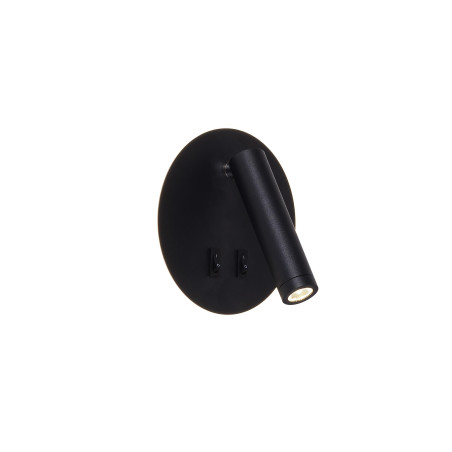 Kinkiet Circa LED czarny ZumaLine - Minimalistyczny design