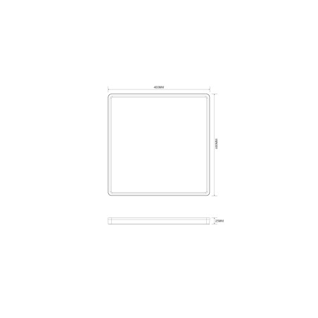 Plafon LED Colis ZumaLine: Złoty, 40x40cm, Regulacja Barwy