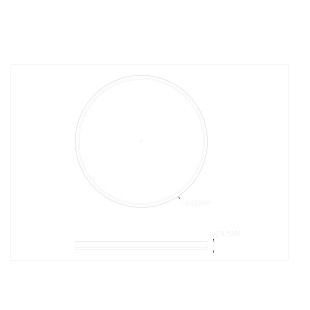 Plafon LED ZumaLine Colis: Regulacja barwy, 40cm, Czarny