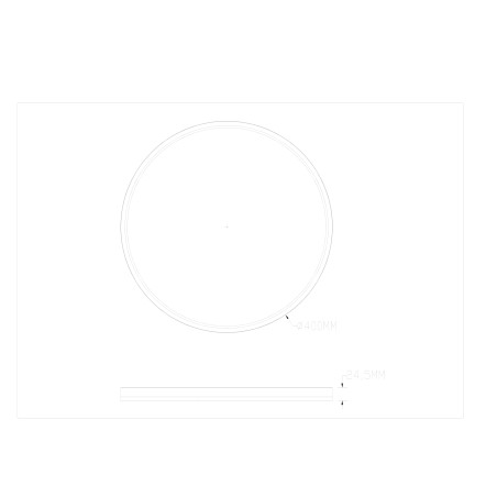Plafon LED ZumaLine Colis: Regulacja barwy, 40cm, Czarny