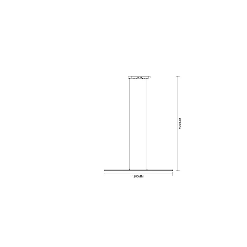 Lampa wisząca Esero LED 120cm złota ZumaLine - Minimalizm