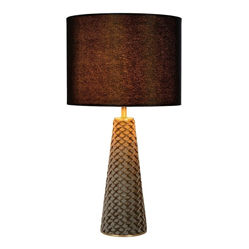 Lampa stołowa czarna Velvet | Lucide - Glamour i elegancja