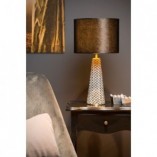 Lampa stołowa czarna Velvet | Lucide - Glamour i elegancja
