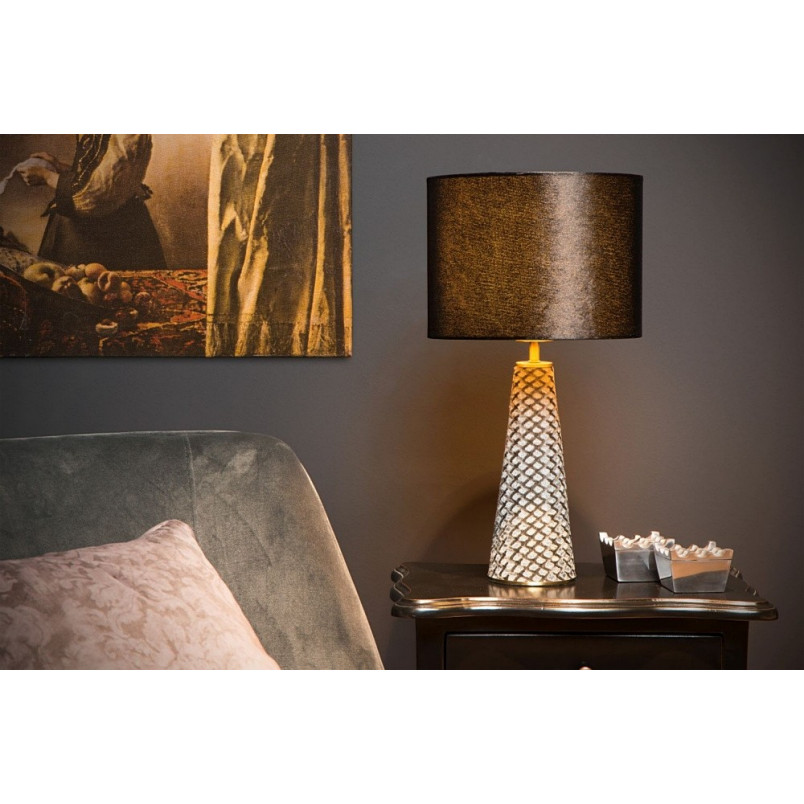 Lampa stołowa czarna Velvet | Lucide - Glamour i elegancja